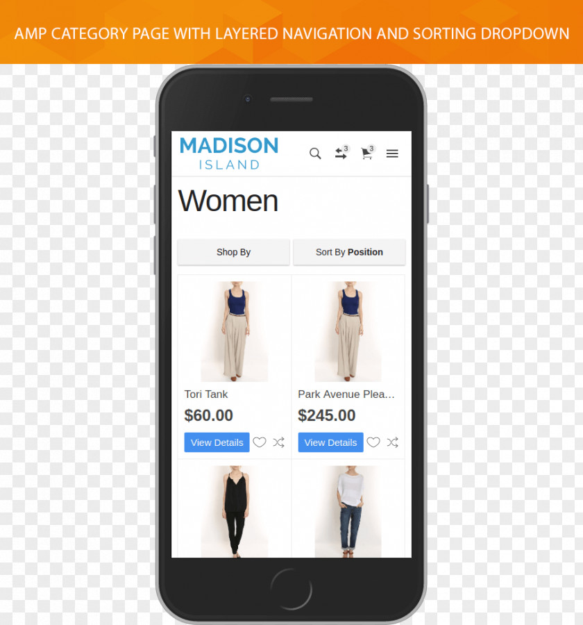 Mobile Navigation Page Smartphone Magento E-commerce Online Shopping Multimedia PNG