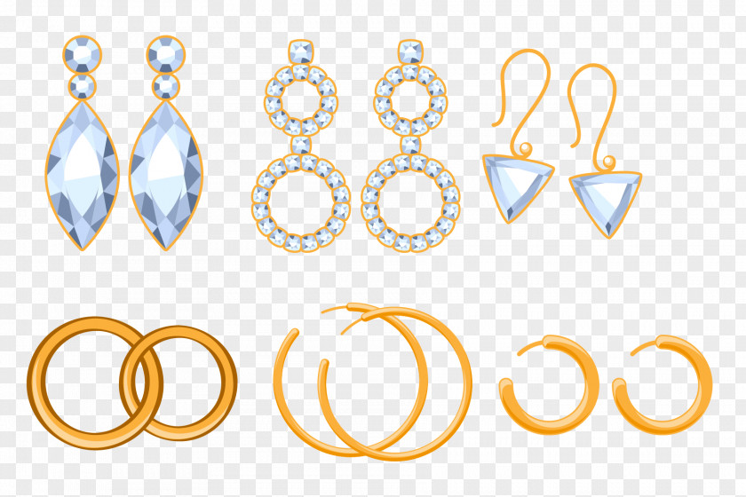 Baclet Design Element Earring Necklace Vector Graphics PNG