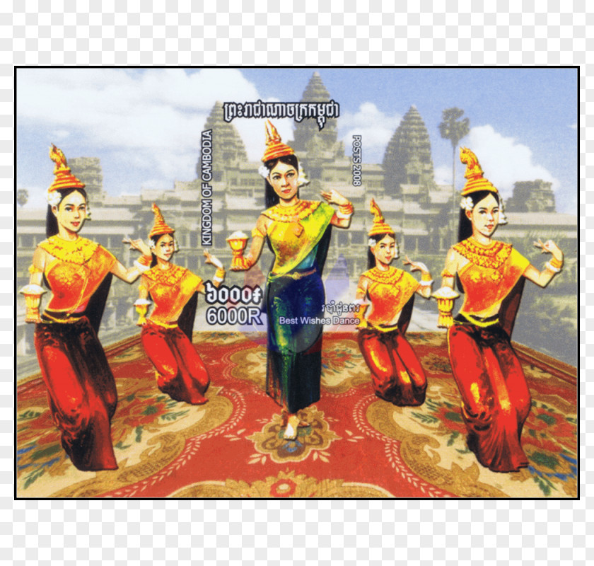 Classical Dance In Cambodia Painting Recreation PNG