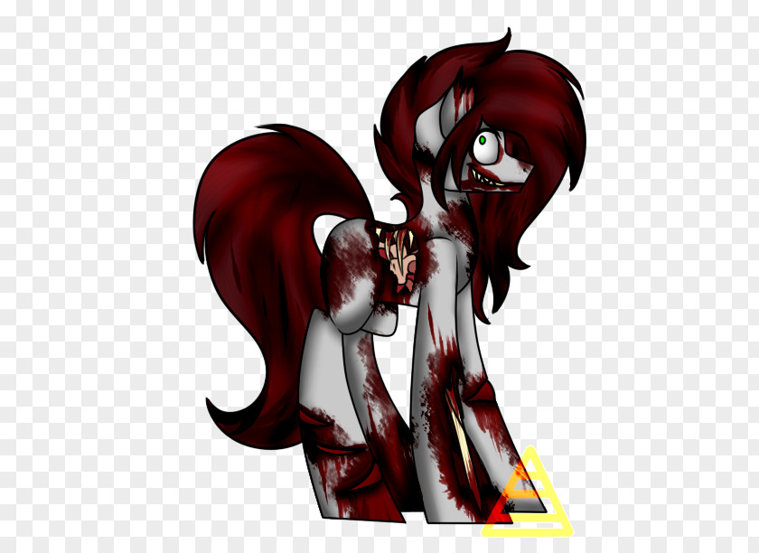 Demon Horse Human Hair Color Cartoon PNG