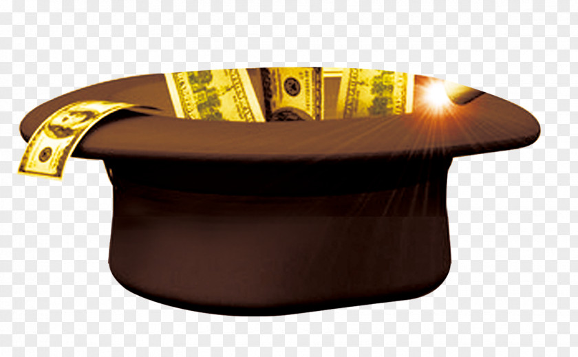 Gold Coin Float I Magic Hat PNG