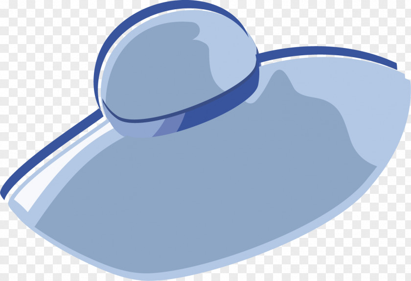 Hand Painted Blue Hat PNG