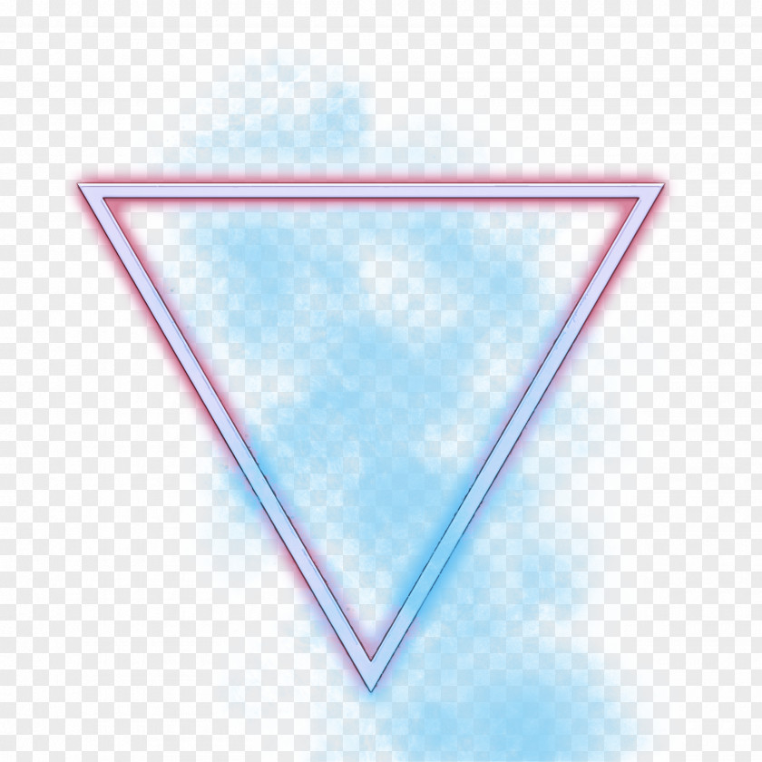 Pink Line Triangle Heart Glass PNG