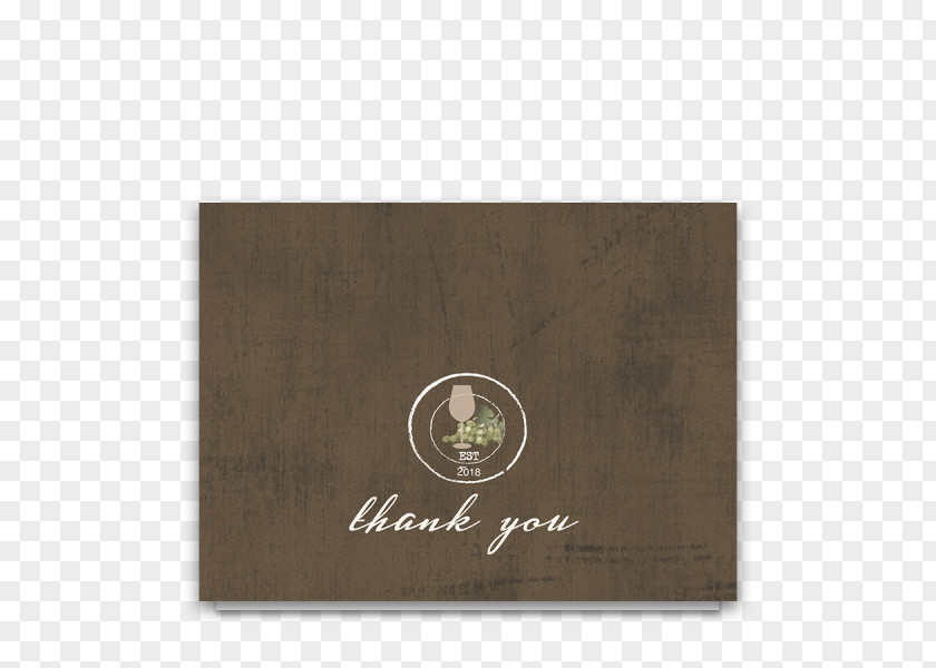Thank You Brown Rectangle Brand Font PNG