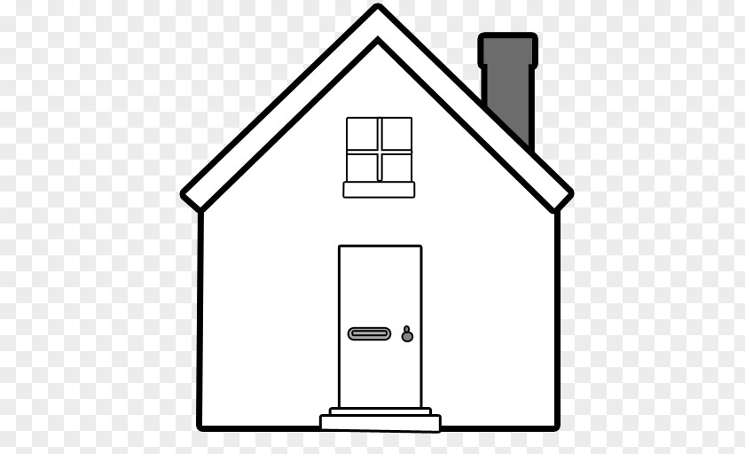 A House With Chimney Window Building PNG