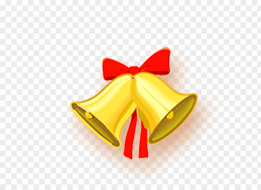 Bell Red Ribbon PNG