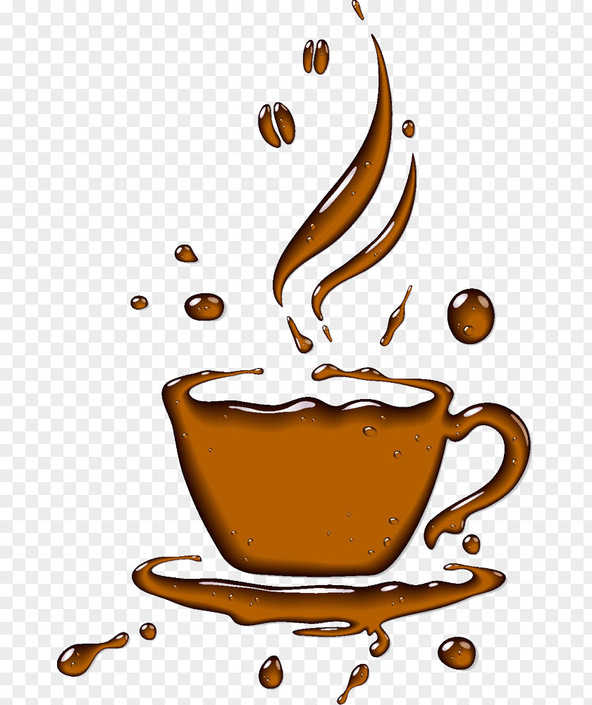 Creative Coffee Cup Cafe Clip Art PNG
