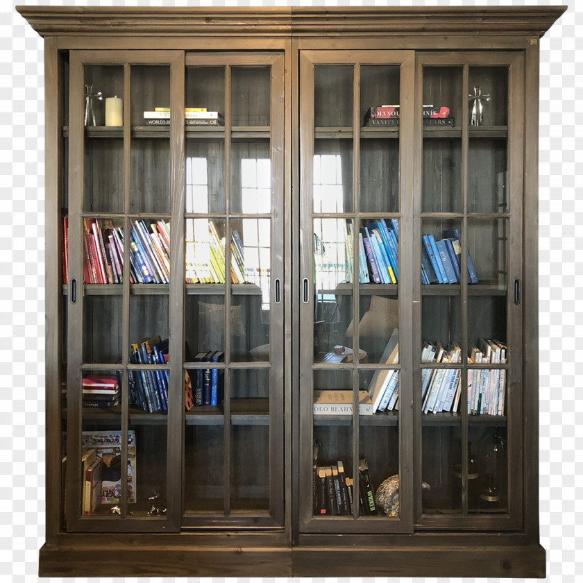 Door Sliding Glass Furniture Bookcase PNG
