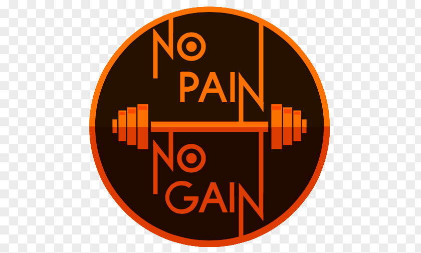 T-shirt No Pain, Gain Logo PNG