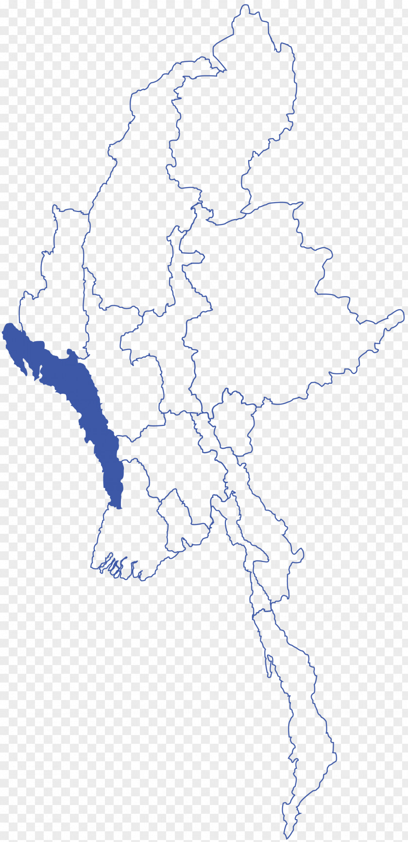 All Myanmar Sittwe Jurisdiction Map Orphan Drawing PNG