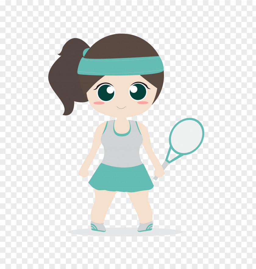 Badminton Female Athlete PNG