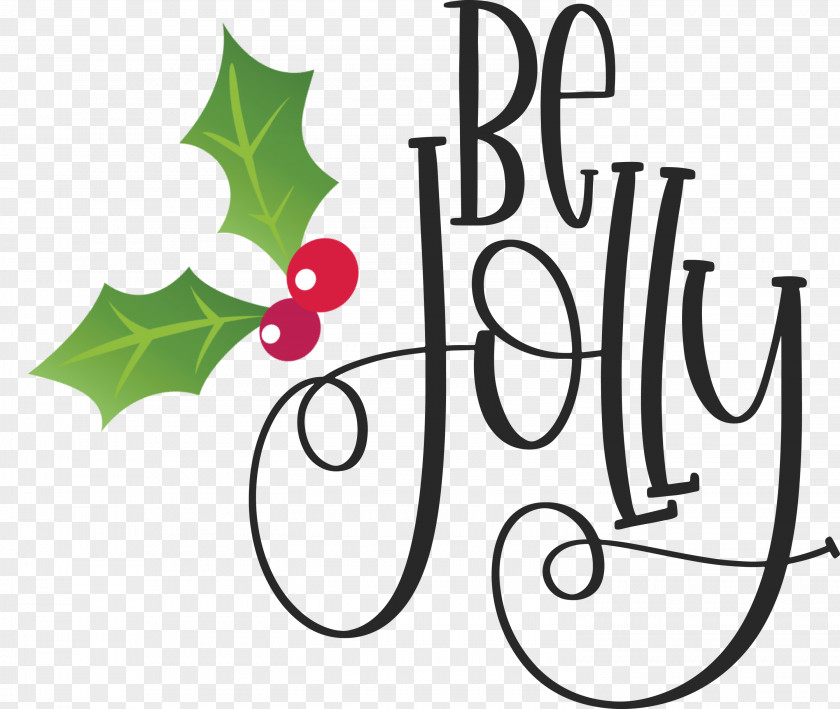 Be Jolly Christmas New Year PNG