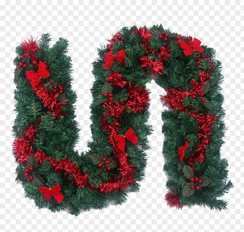 Bow Decorative Pattern Wreath Christmas Decoration Ornament PNG