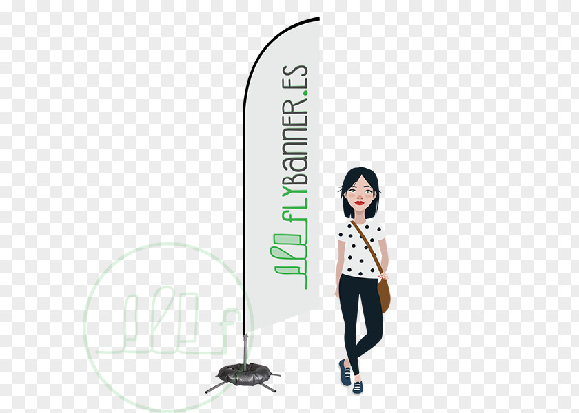 Flying Banner Character Caricature Design Illustration Drawing PNG