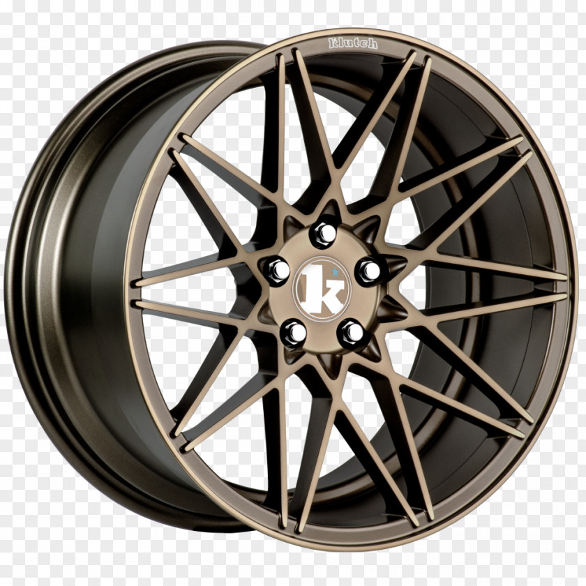 Staggered Car Klutch Wheels Rim Tire PNG