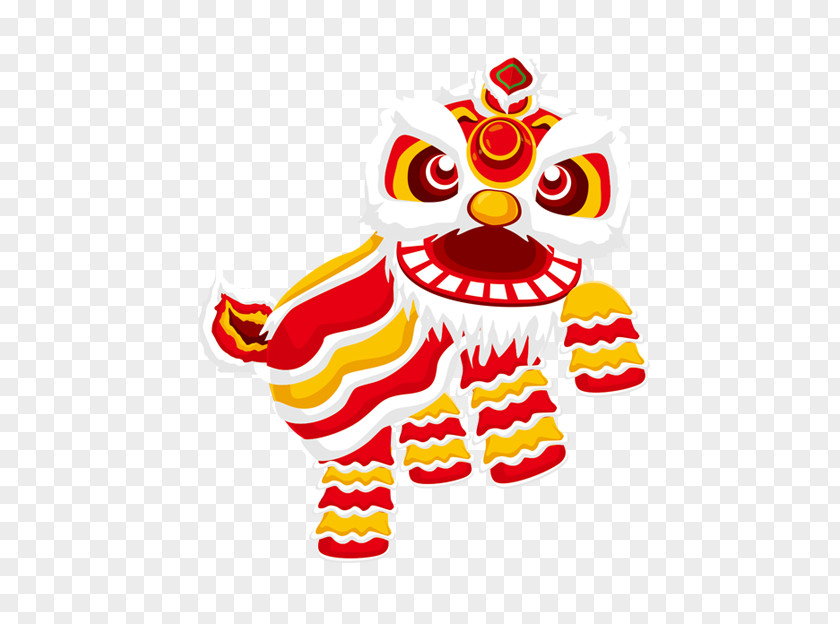 Chinese Lion New Year Poster Dance PNG