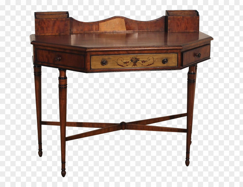Hand Painted Desk Table Wood Stain PNG