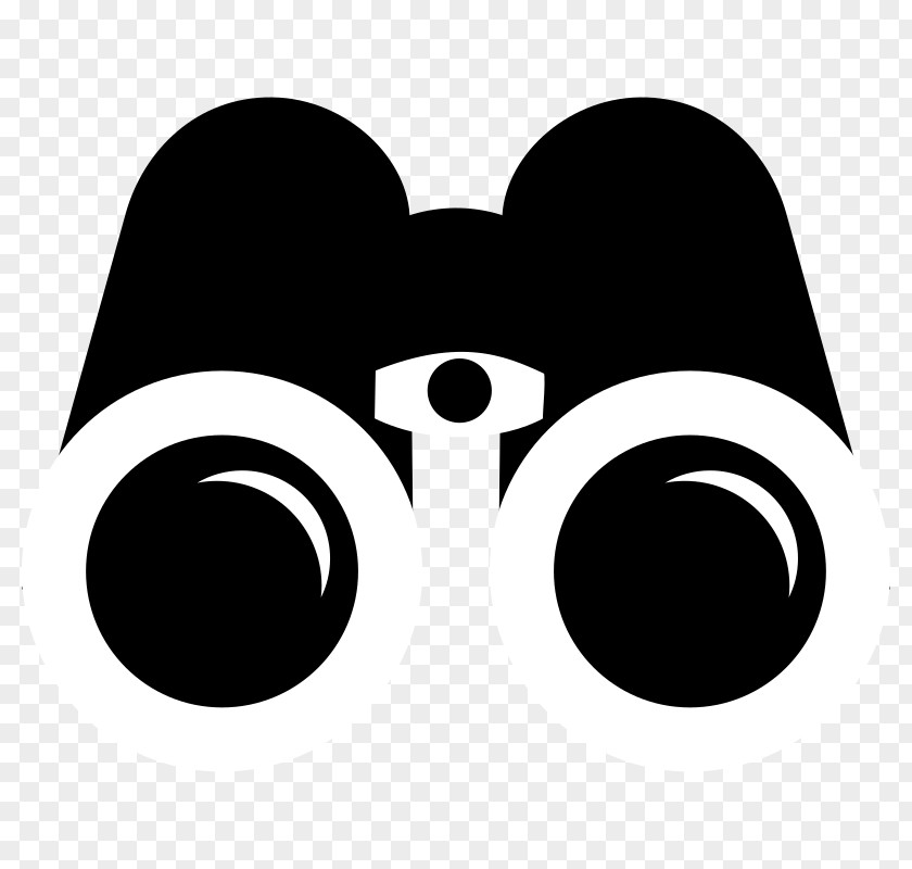 Silhouette Binoculars Clip Art PNG