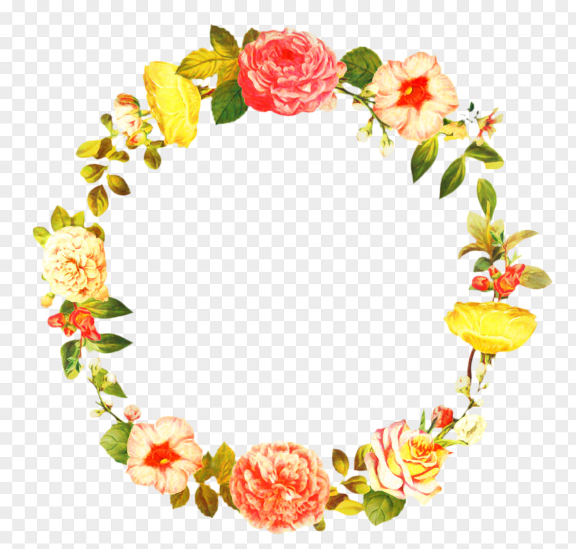 Plant Wreath Floral Flower Background PNG