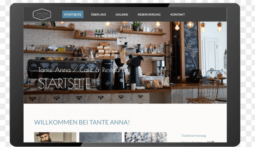Cafe Restaurant Home Page Multimedia PNG