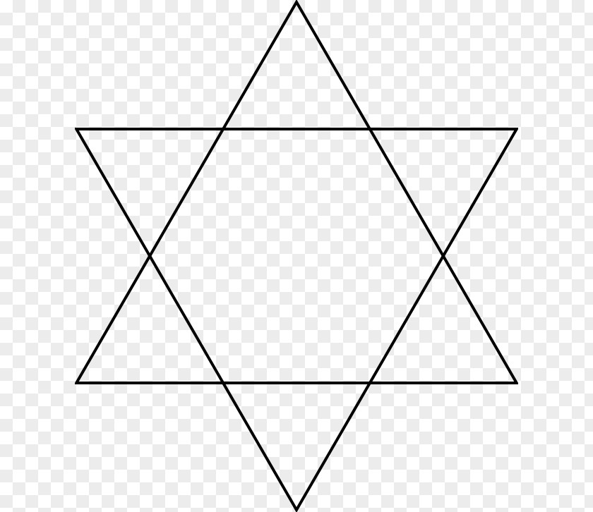 Octaedro Hexagram Star Polygon Equilateral Triangle Of David PNG
