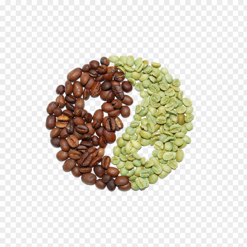 A Pattern Of Two Kinds Coffee Beans Ipoh White Caffxe8 Americano Tea Cappuccino PNG