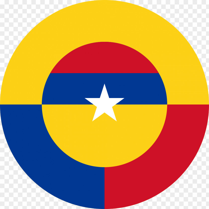 Colombia Colombian Air Force Airplane Military Aircraft Insignia Roundel PNG
