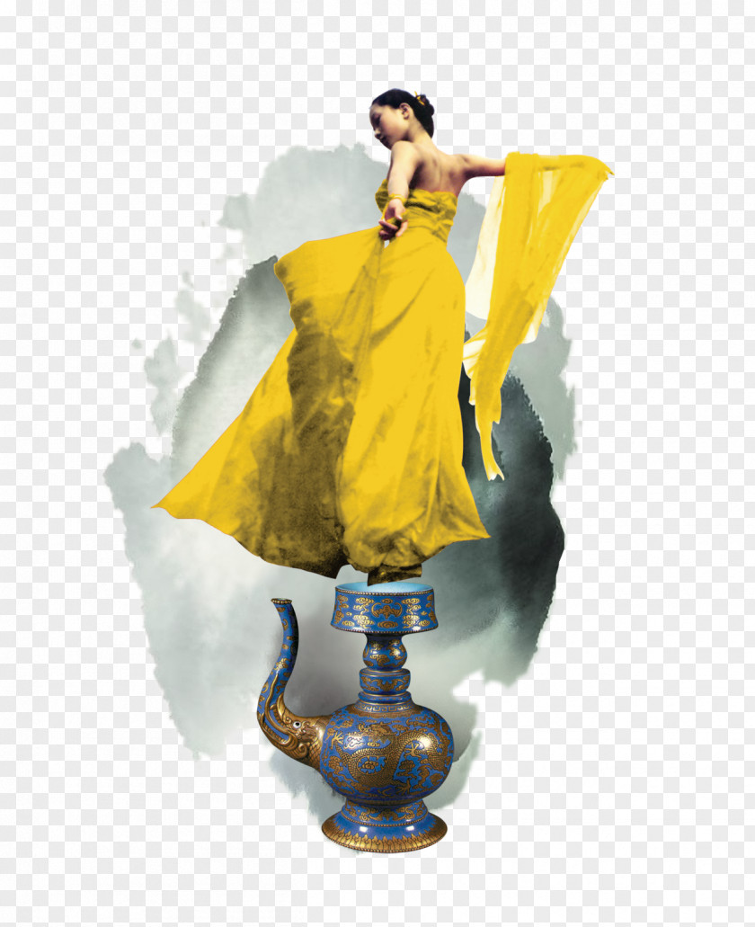 Dancers Dance Woman Budaya Tionghoa Chinoiserie Page Layout Poster PNG