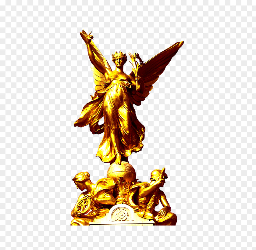 European Real Estate Advertising Angel Statue PNG