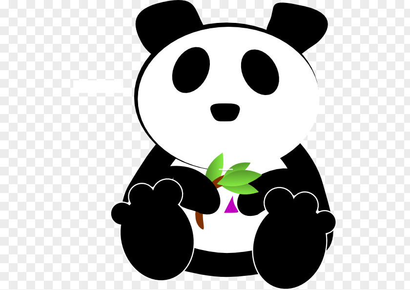 Giant Panda Bear Cartoon Clip Art PNG