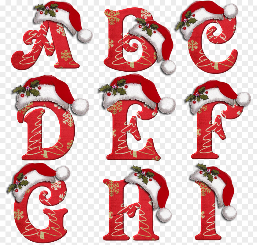 Santa Claus English Alphabet Letter Christmas PNG