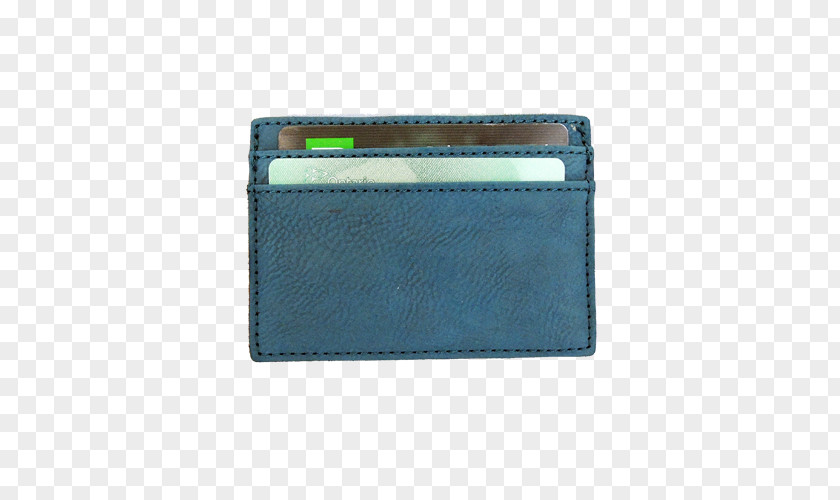 Magnetic Stripe Cards Wallet Turquoise PNG