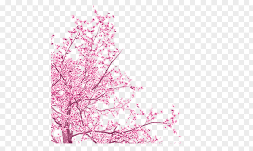 Hand-painted Cherry Tree Clip Art PNG