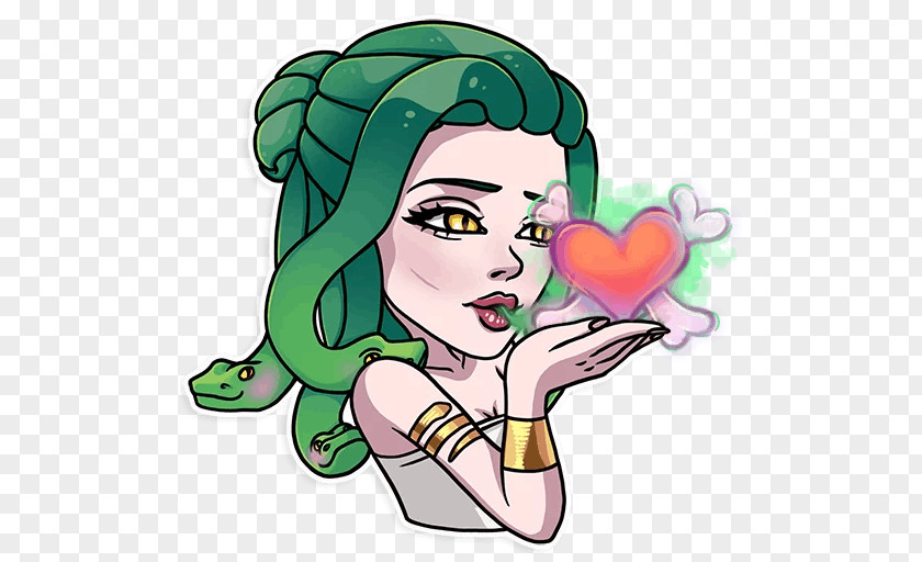 Medusa Jellyfish Gorgon Sticker Telegram PNG