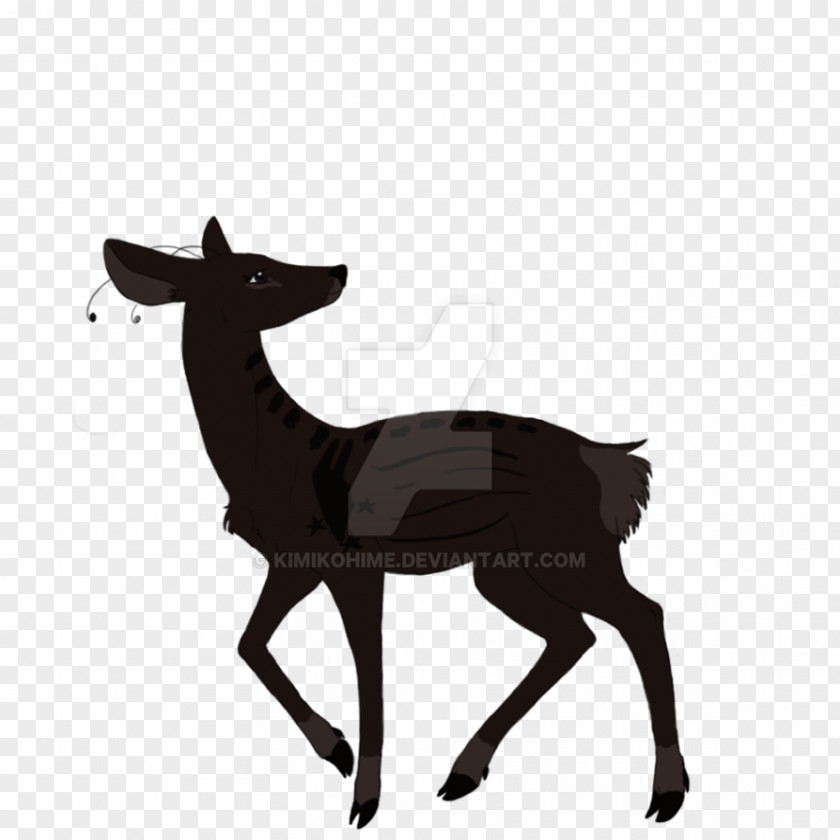 Reindeer Antler Pack Animal Black Silhouette PNG