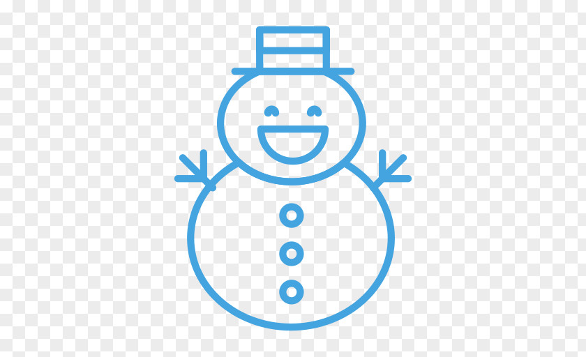 Smiley Snowman Clip Art PNG