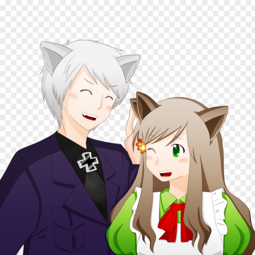Cat Ear Prussia Drawing Line Art Color PNG