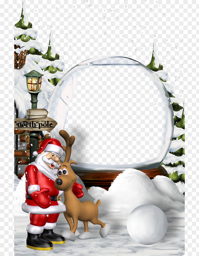 Christmas Border Background Template Download Santa Claus Eve New Year PNG