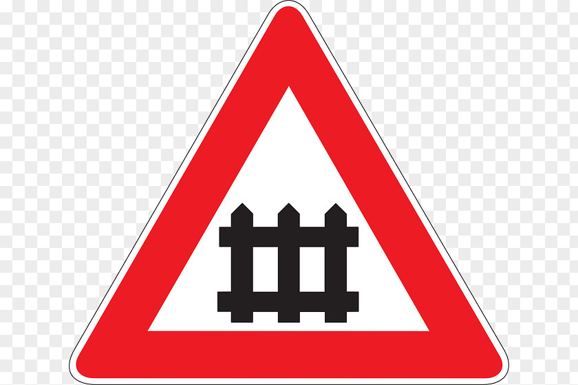 Driving Level Crossing Segnali Di Pericolo Nella Segnaletica Verticale Italiana Traffic Sign Road Signs In Italy PNG