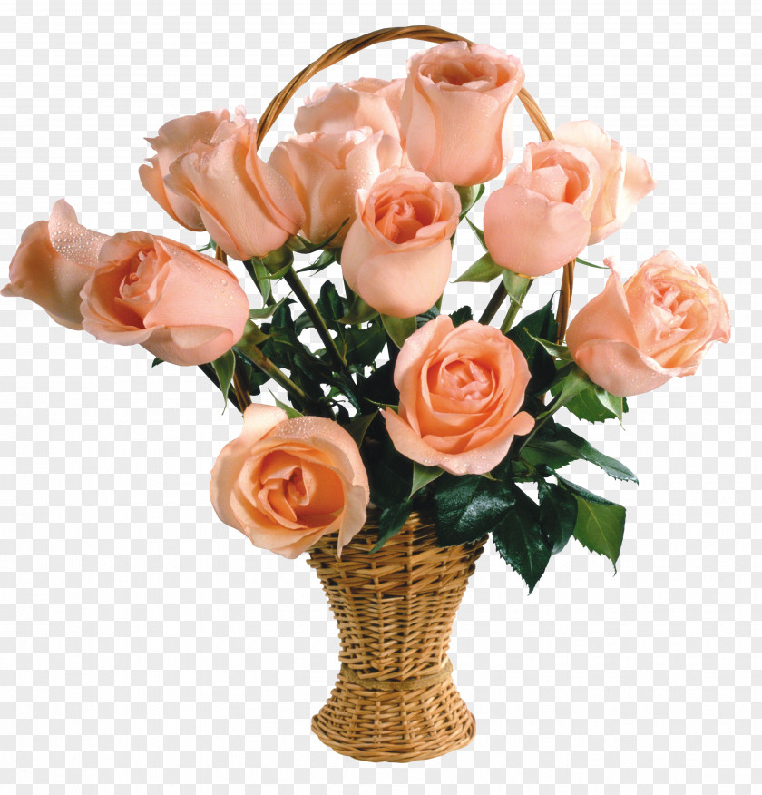 Gif Flower Bouquet Garden Roses Delivery Basket PNG