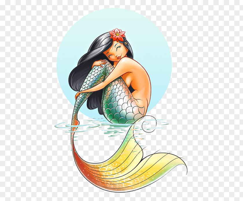 Mermaid Drawing Coloring Book Ariel Vector Graphics PNG