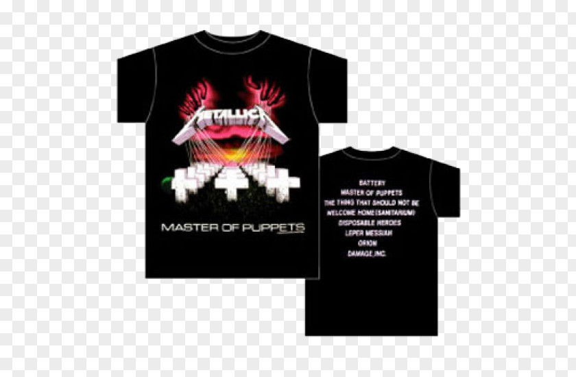 T-shirt Master Of Puppets Metallica Heavy Metal Thrash PNG