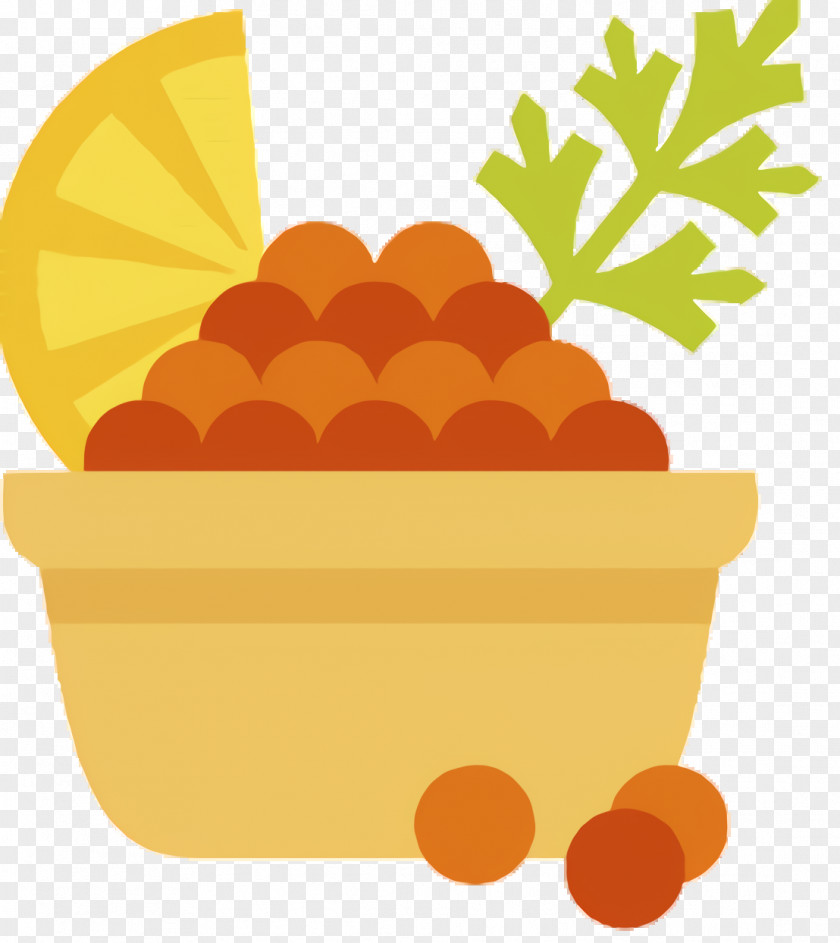 Tangerine Baking Cup Orange Background PNG