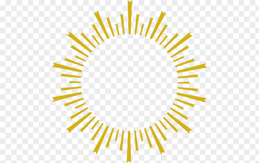 Golden Sun Rays Personality Graphic Design PNG