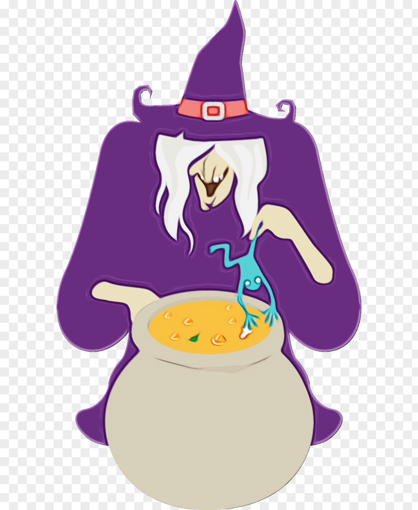 Hat Cookware And Bakeware Cauldron Purple Cartoon PNG