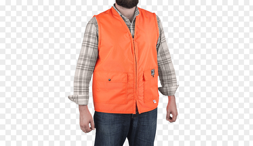 T-shirt Gilets Hunting Jacket Safety Orange PNG