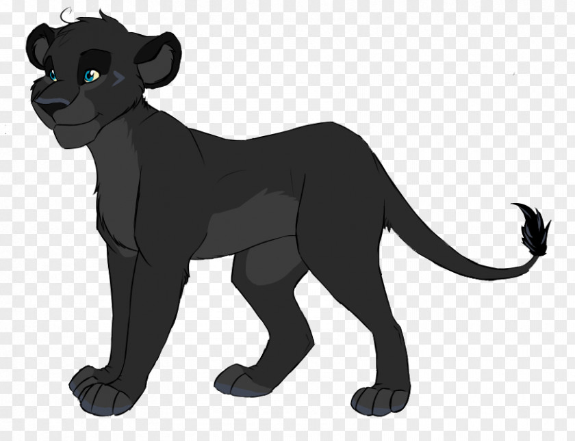 Black Panther White Lion Cougar Roar PNG