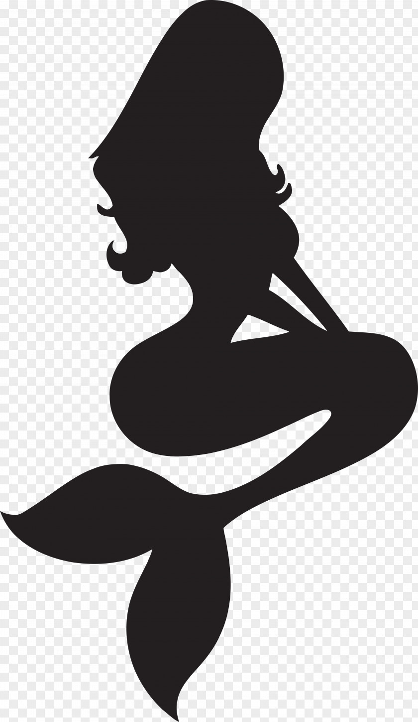 Silhouette Ariel Stencil The Little Mermaid PNG