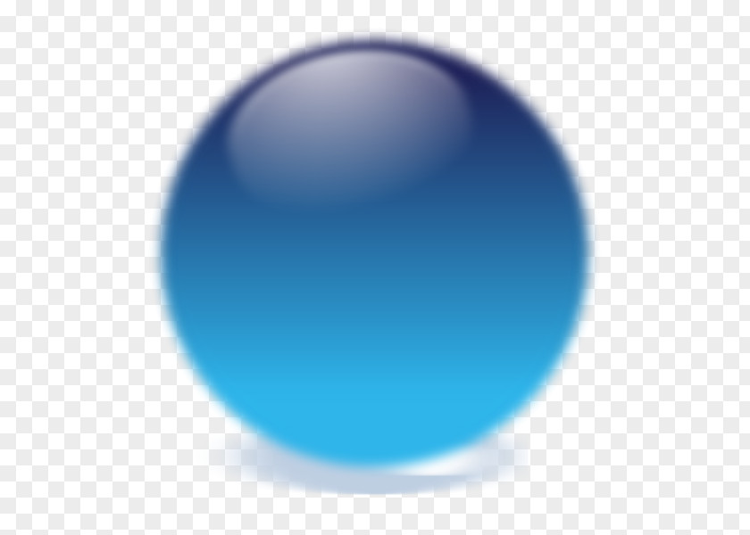 Ball Sphere Blue Crystal PNG