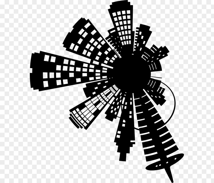City Silhouette AutoCAD DXF Architecture PNG